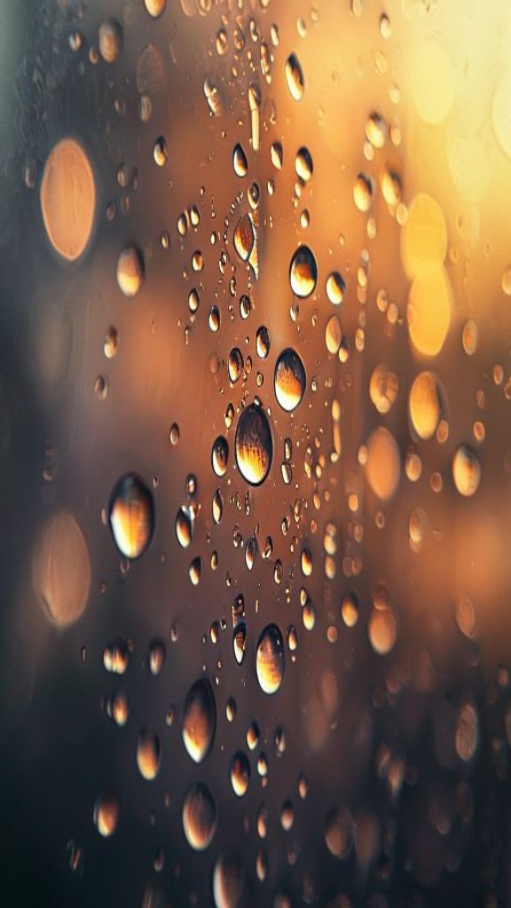 обои капли воды на стекле