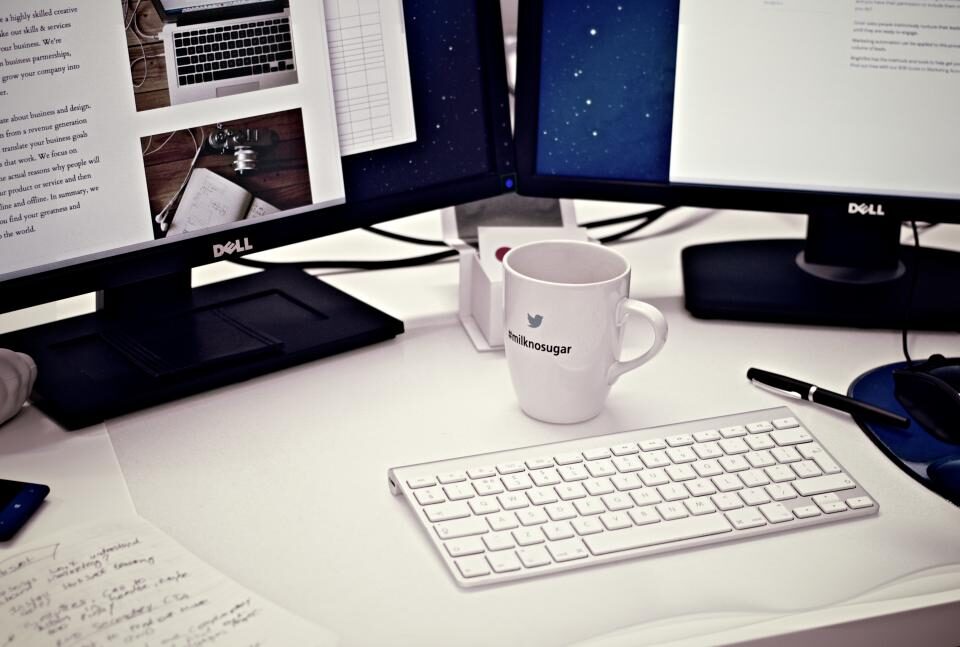 photo editing on desktop computer