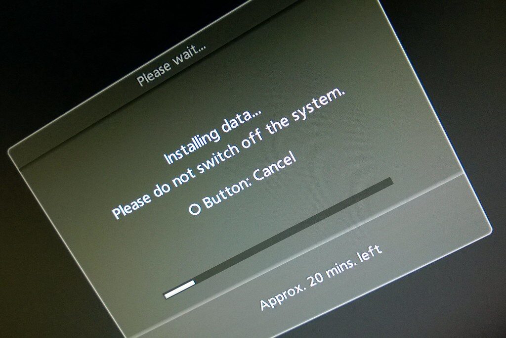 person waiting phone loading screen